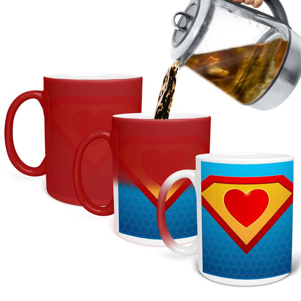 Printed Ceramic Coffee Mug | Superhero’s |I Love Superman New Year 2021 Mug | 325 Ml 
