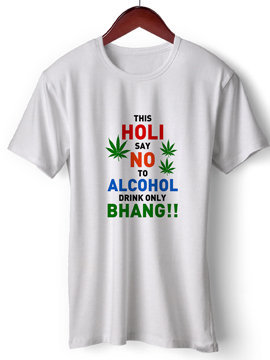 This Holi Say No to Alcohol |Dry Fit |Round Neck Half Sleeve |Regular Fit