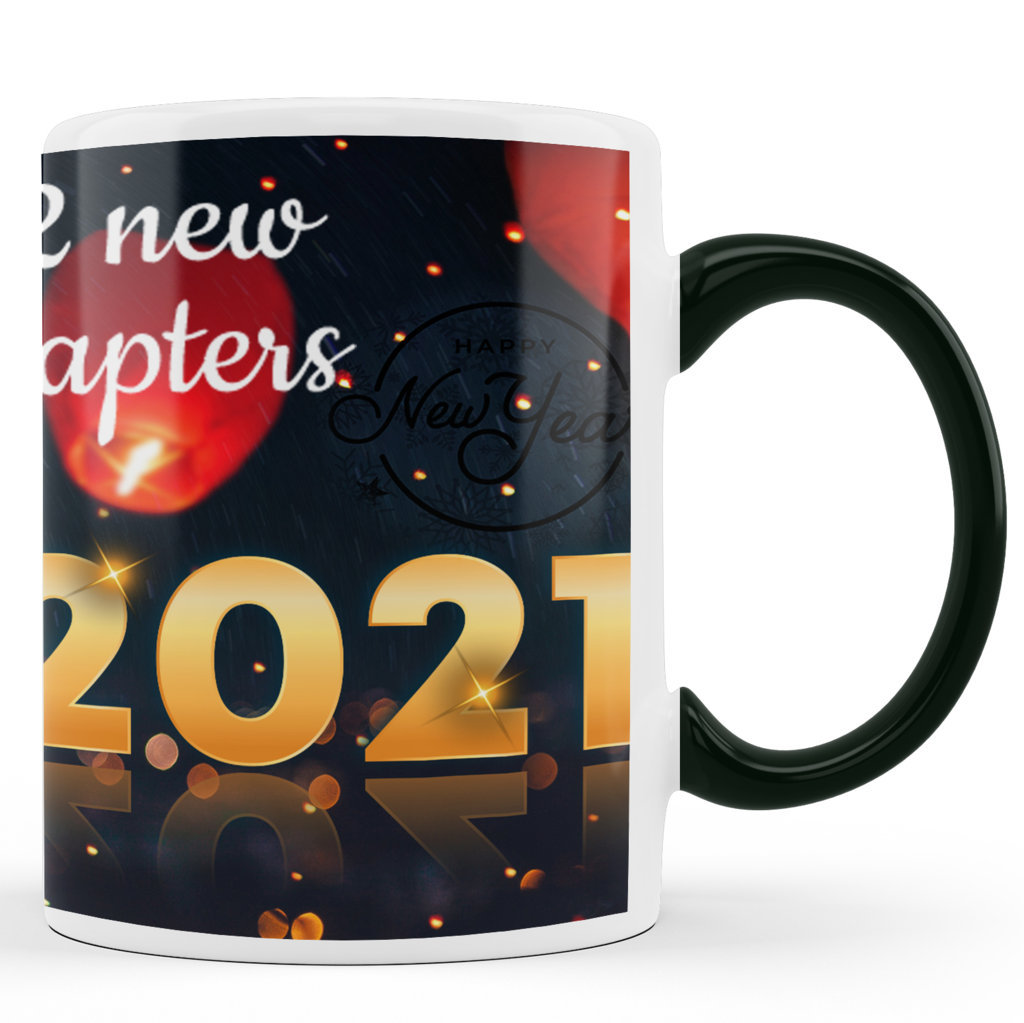 Printed Ceramic Coffee Mug | Happy New Year 2021  Motivations |Happy New Year 2021 Mug | 325 Ml 