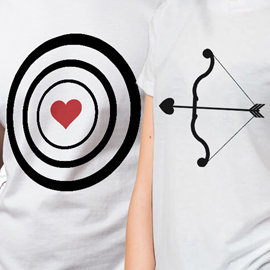 Bow Arrow Couple T-Shirts