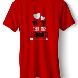 You Can Call Me Charming | T Shirt For Him | Unisex Cotton T Shirt | Round Neck Regular Fit