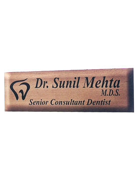 Personalised Laser Engrave Wooden Name Plate (1040SM)