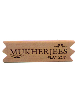 Personalised Laser Engrave Wooden Name Plate (1047SM)