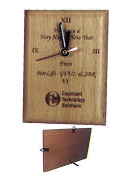 Personalised Laser Engraved Wooden Clock